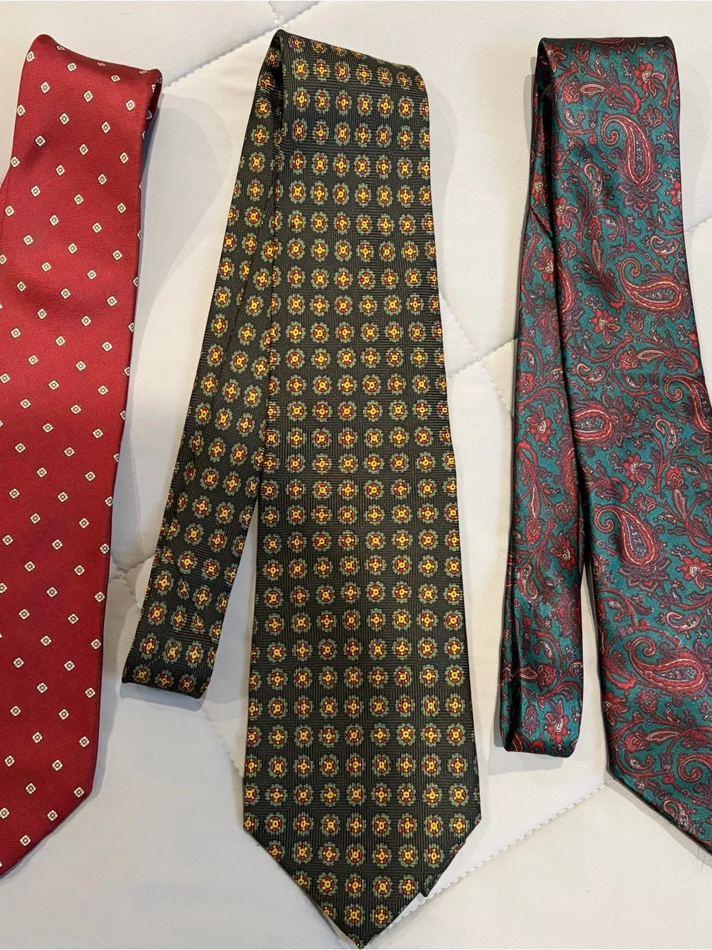 Set of 3 Designer Ties - Christian Dior, Polo Ralph Lauren, Vintage Buccelli